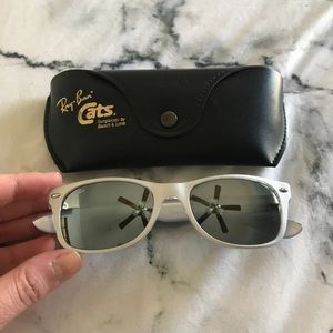RAY BAN ☆ Silver/Clear New Wayfarer